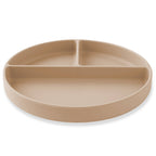 Ali+Oli - Baby Plate with Suction and  Divided Portions (Oatmeal)