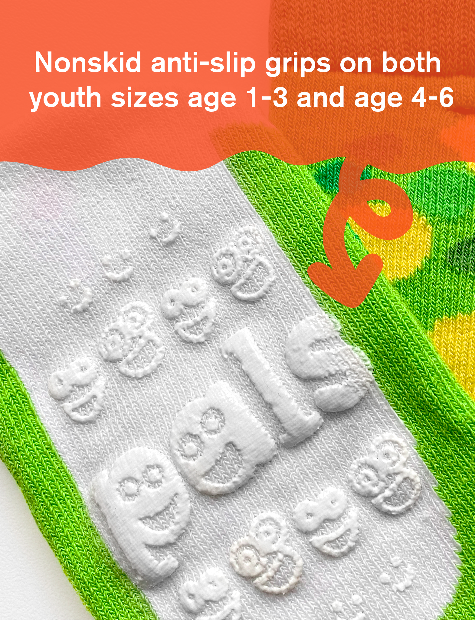 Pals Socks - Frog & Turtle Mismatched Non-Slip Kids Socks: Ages 4-8