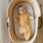 babysoy Inc - Babysoy All Star Long Sleeve Sleep Sack/Bag: Mustard / 0-6m