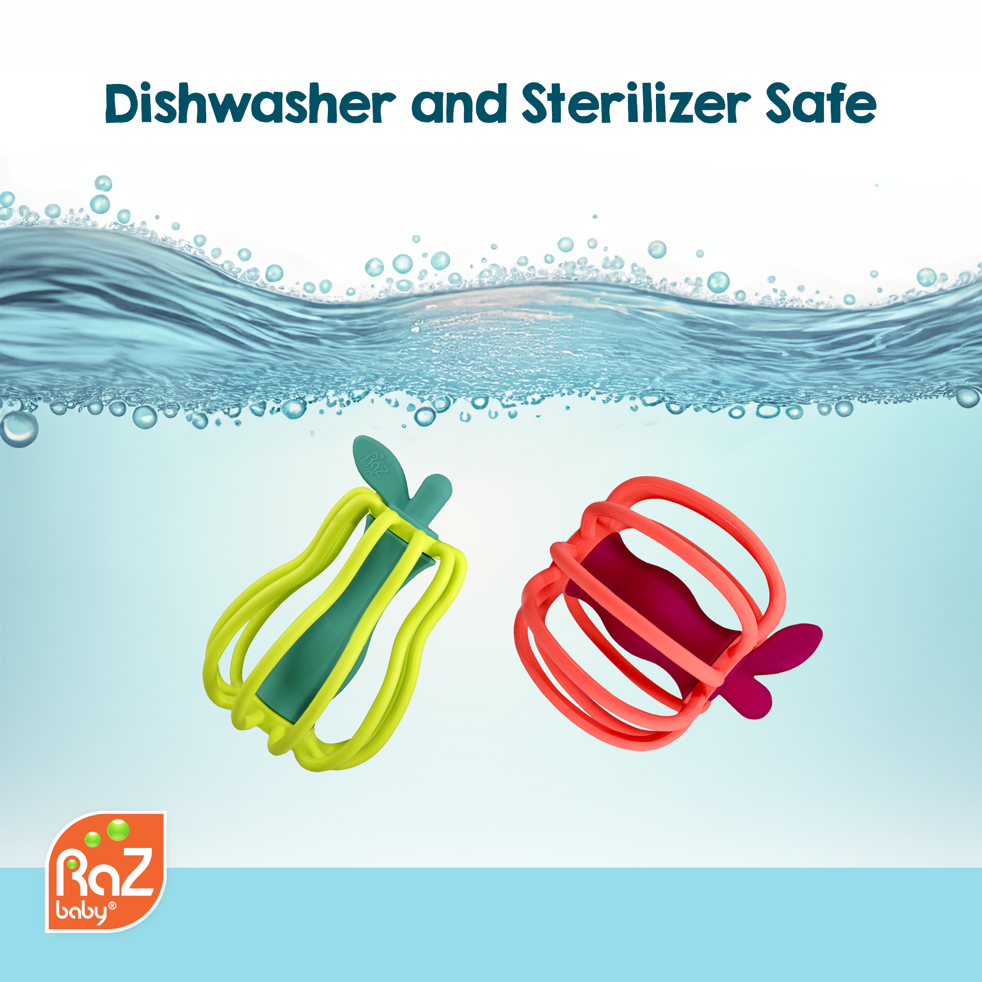 RaZbaby - RaZ-Apple Teether & Rattle Toy