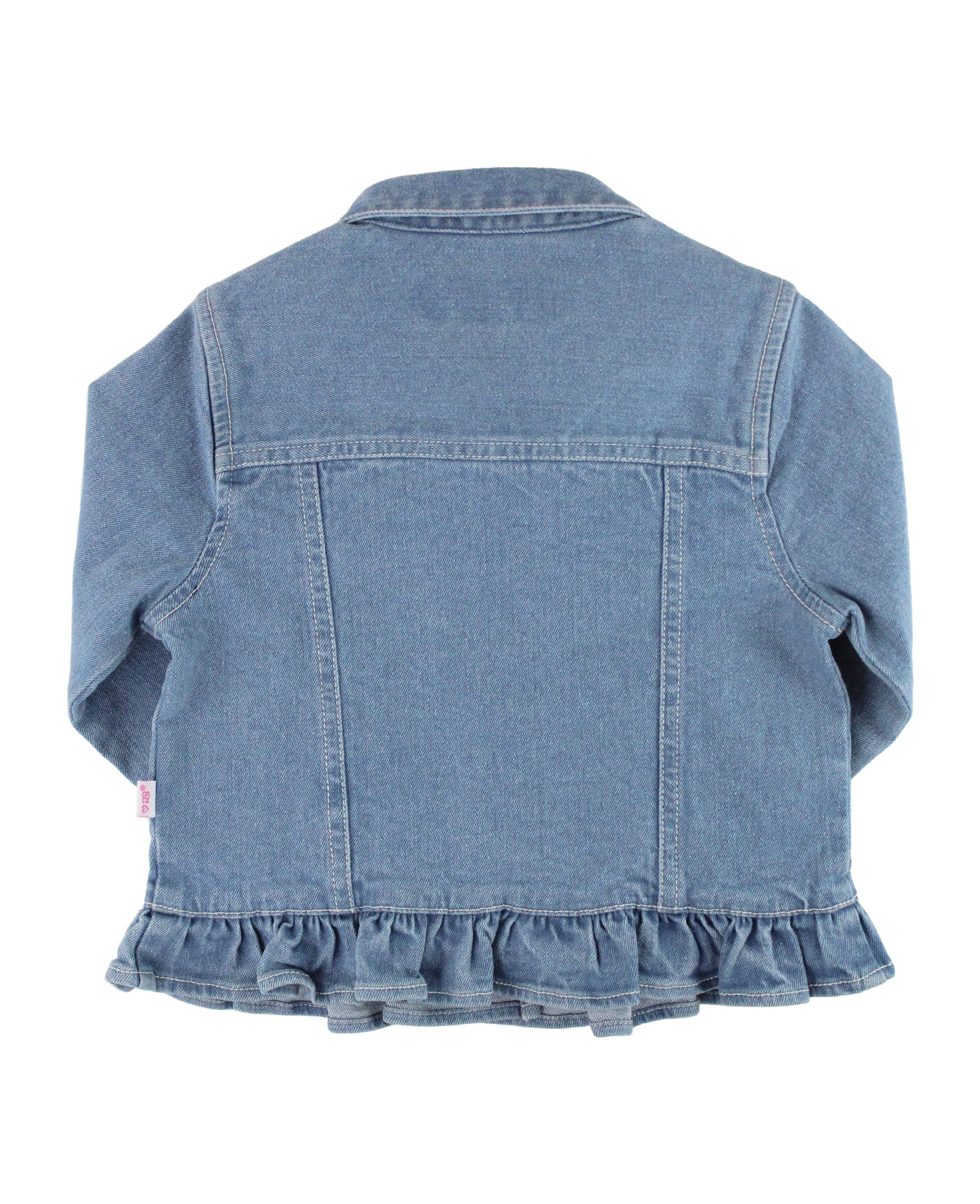 RuffleButts + RuggedButts - Girls Light Wash Jacket
: Blue / 4T