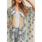 Love and Repeat - BOHEMIAN PATTERN KIMONO: LIME