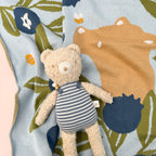 The Blueberry Hill - Blanket Blueberry Bear Bee Organic Cotton Spring Baby Decor