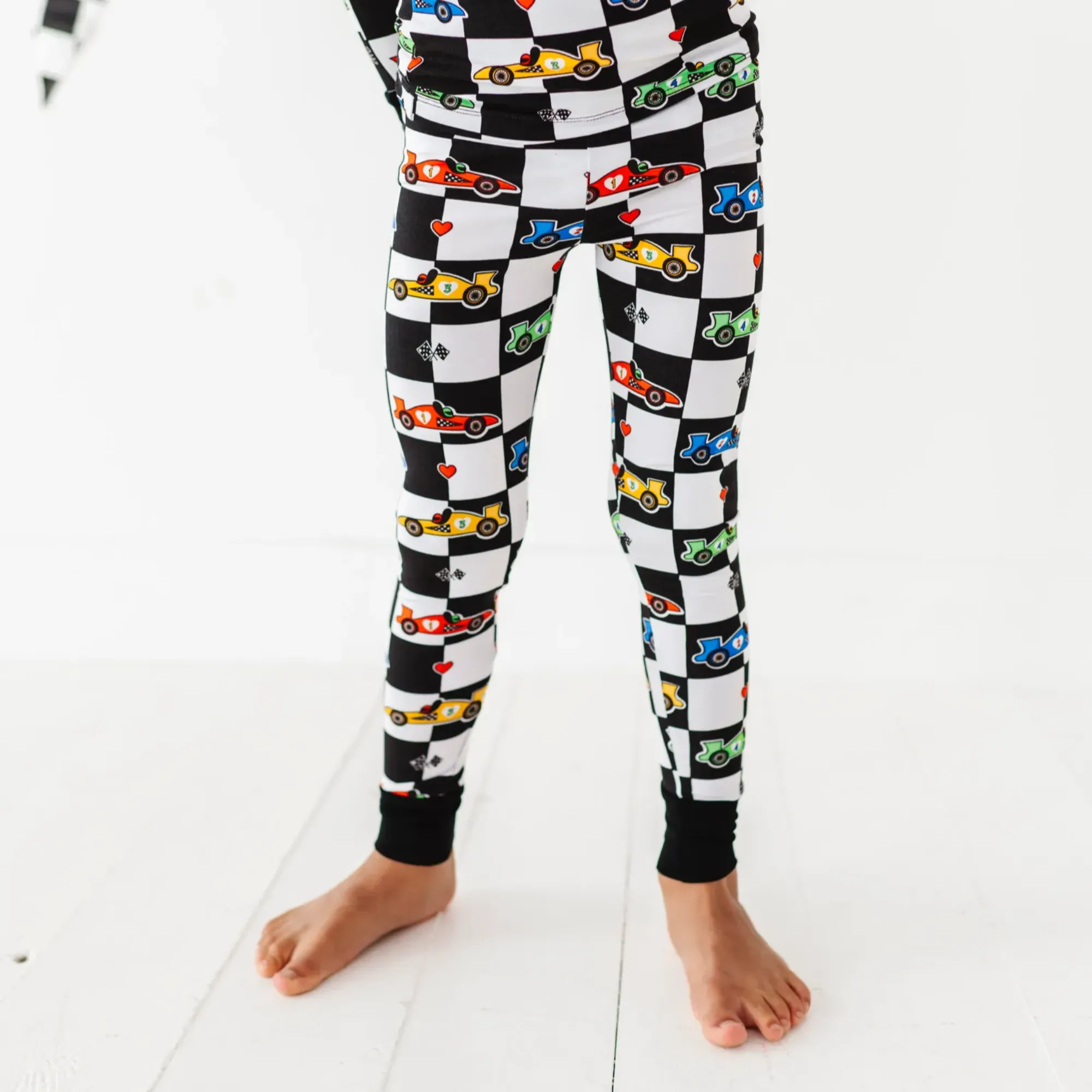 Kiki + Lulu - Racecar Kids Pajamas: 4T