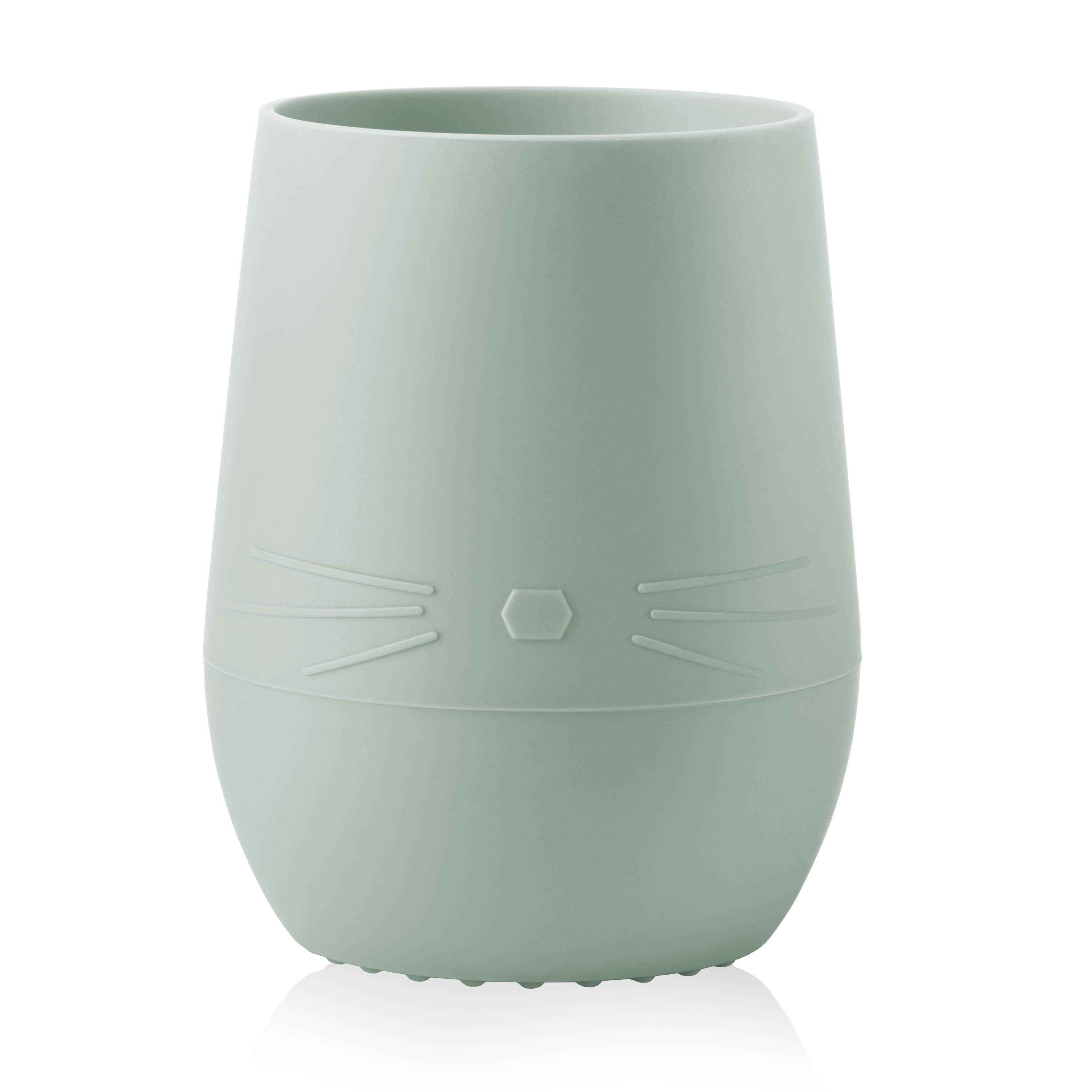 Ali+Oli - Bunny Face Silicone Open Cup for Baby & Toddler (Pine)
