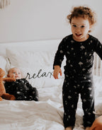 babysoy Inc - Babysoy Pattern Print Zipper Footie: Lightning-Pirate / 12-18m