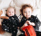 babysoy Inc - Babysoy Pattern Print Zipper Footie: Lightning-Pirate / 6-12m