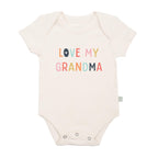 Finn + Emma - Baby graphic organic bodysuit | love my grandma: 6-9M