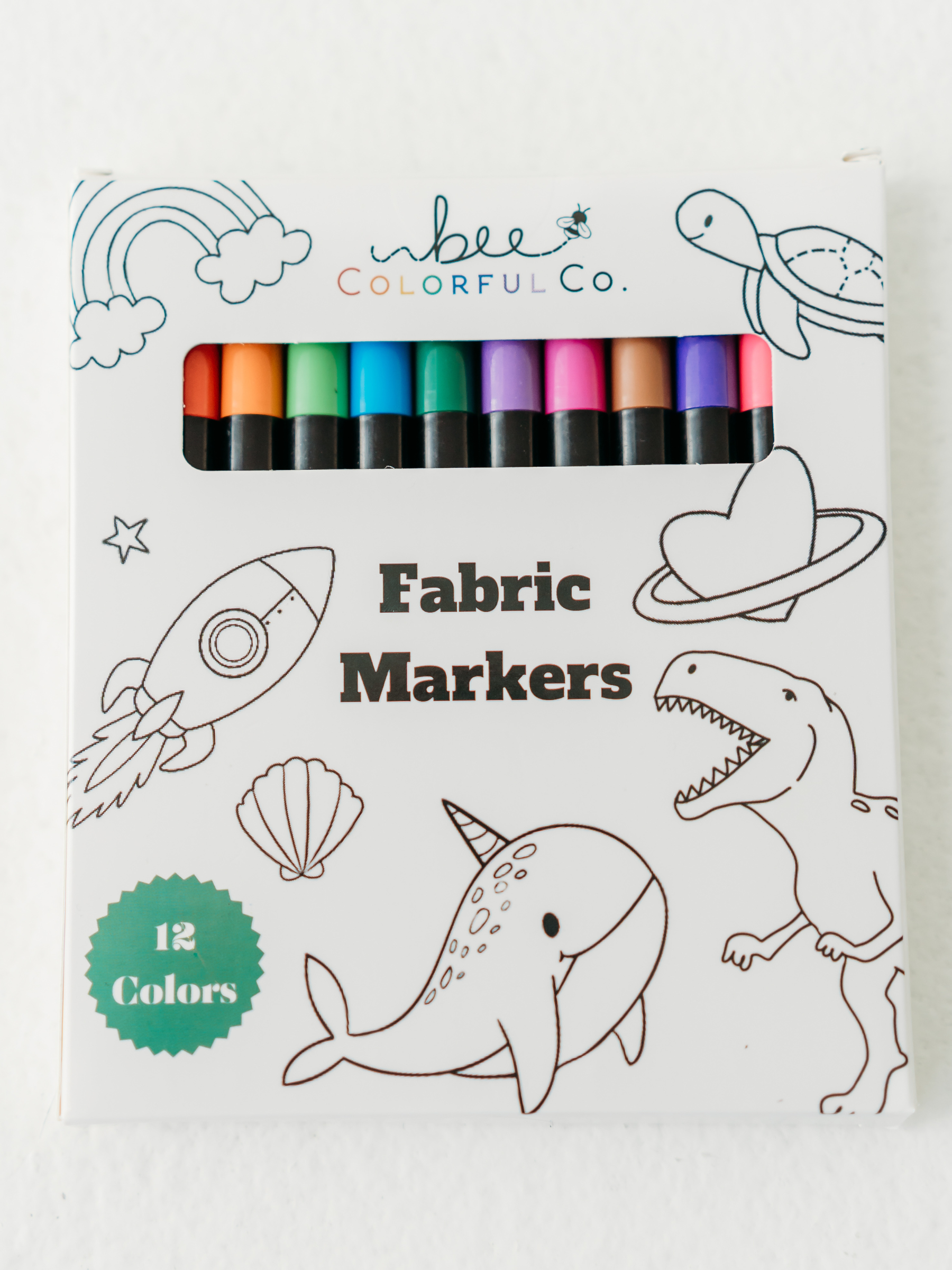 Bee Colorful Co. - Fabric Markers Set for Customizing Coloring Pajamas