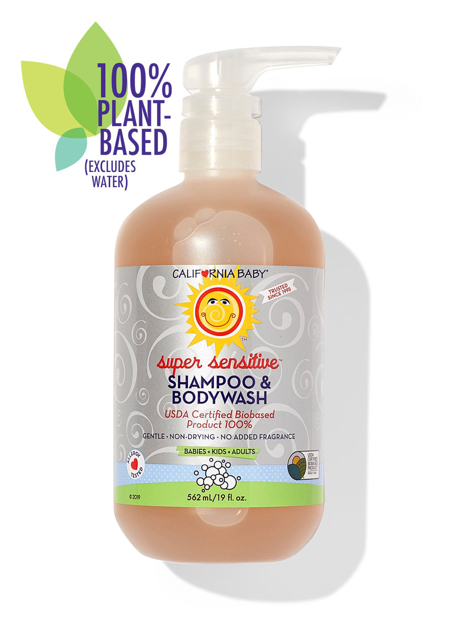 California Baby - (No Fragrance) Super Sensitive™ Shampoo & Bodywash 19oz 562mL