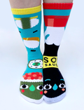 Pals Socks - Sushi & Soy Sauce Mismatched Food Socks: Adults