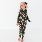 Kiki + Lulu - Rustic Blooms Ribbed Toddler/Big Kid Pajamas: 2T