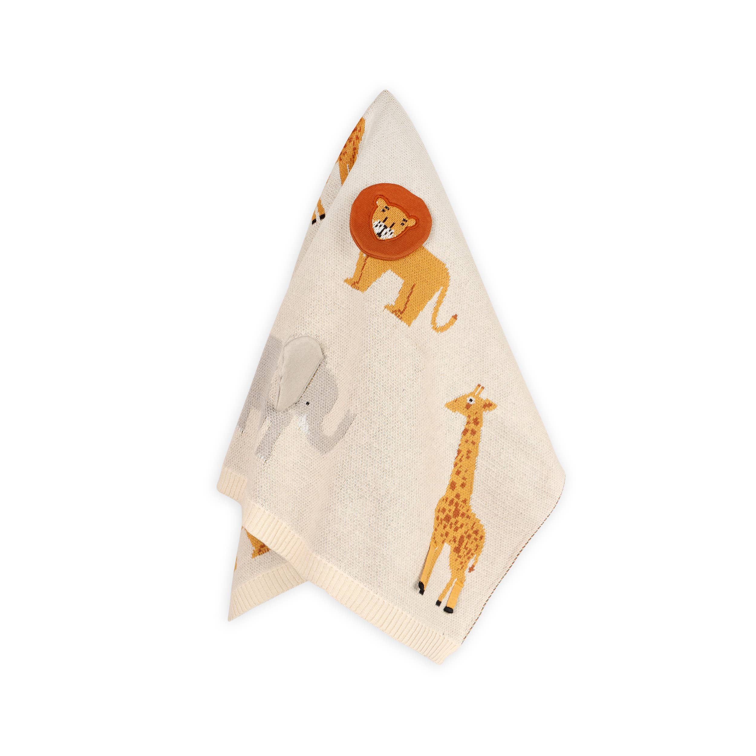 Viverano Organics - Savannah-Organic 3D Jacquard Sweater Knit Baby Blanket