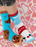 Pals Socks - Milk & Cookies Fun Mismatched Socks: Adults