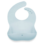 Ali+Oli - Silicone Baby Bib Roll Up & Stay Closed - (Sky)