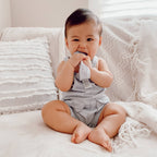 Tasty Tie® - Tasty Tie Teether, Crinkle Toy, Baby Boy Gift: Seersucker