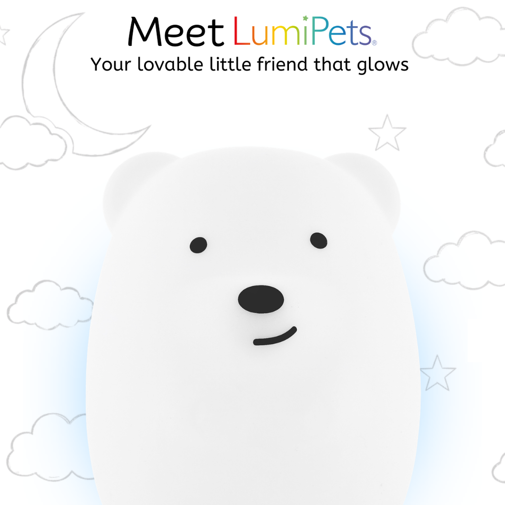 LumiPets® Bella the Bear- Children's Touch Night Light Junior