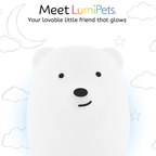LumiPets® Bella the Bear- Children's Touch Night Light Junior