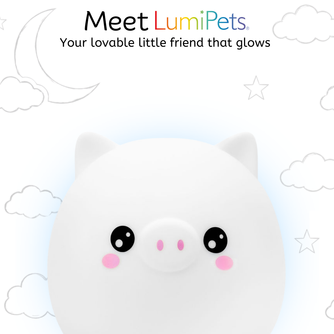 LumiPets® Percy the Pig- Children's Touch Night Light