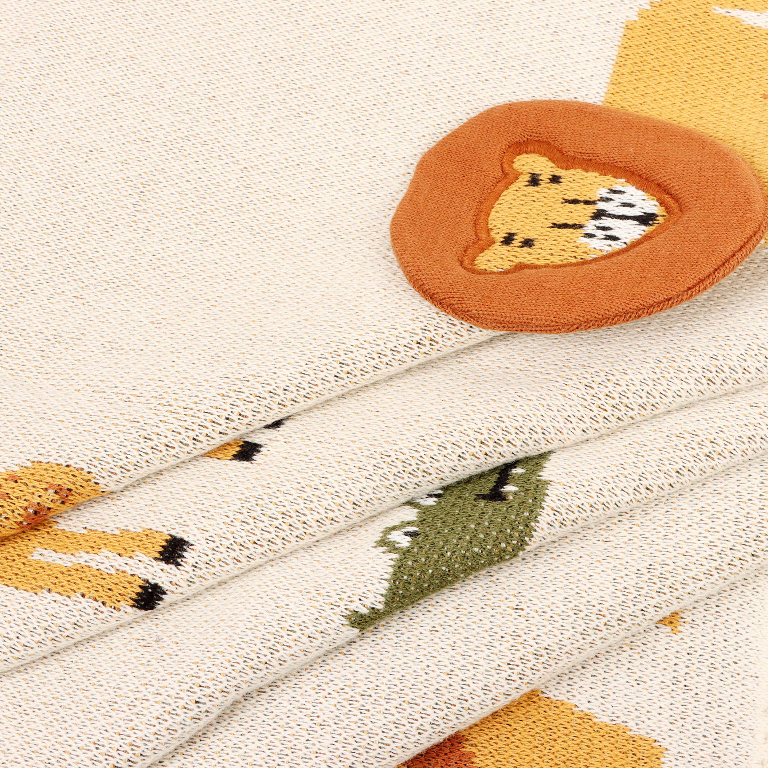 Viverano Organics - Savannah-Organic 3D Jacquard Sweater Knit Baby Blanket