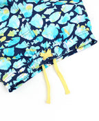RuffleButts + RuggedButts - Boys Fish Friends Swim Trunks
: Blue / 4T