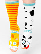 Pals Socks - Cat & Dog Fun Mismatched Socks: Adults