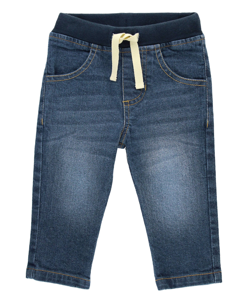 RuffleButts + RuggedButts - Boys Medium Wash Stretch Denim Pull-on Jeans
: 3T