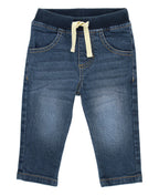 RuffleButts + RuggedButts - Boys Medium Wash Stretch Denim Pull-on Jeans
: 3-6m