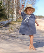 Almond Bud - The Poppy Puff Sleeve Dress w/ Matching BLOOMERS  Baby Dress: 2-3T