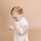 The Blueberry Hill - Stripe Cardigan Pastel | Kid & Baby Sweater Fall Spring: S; 12-24m