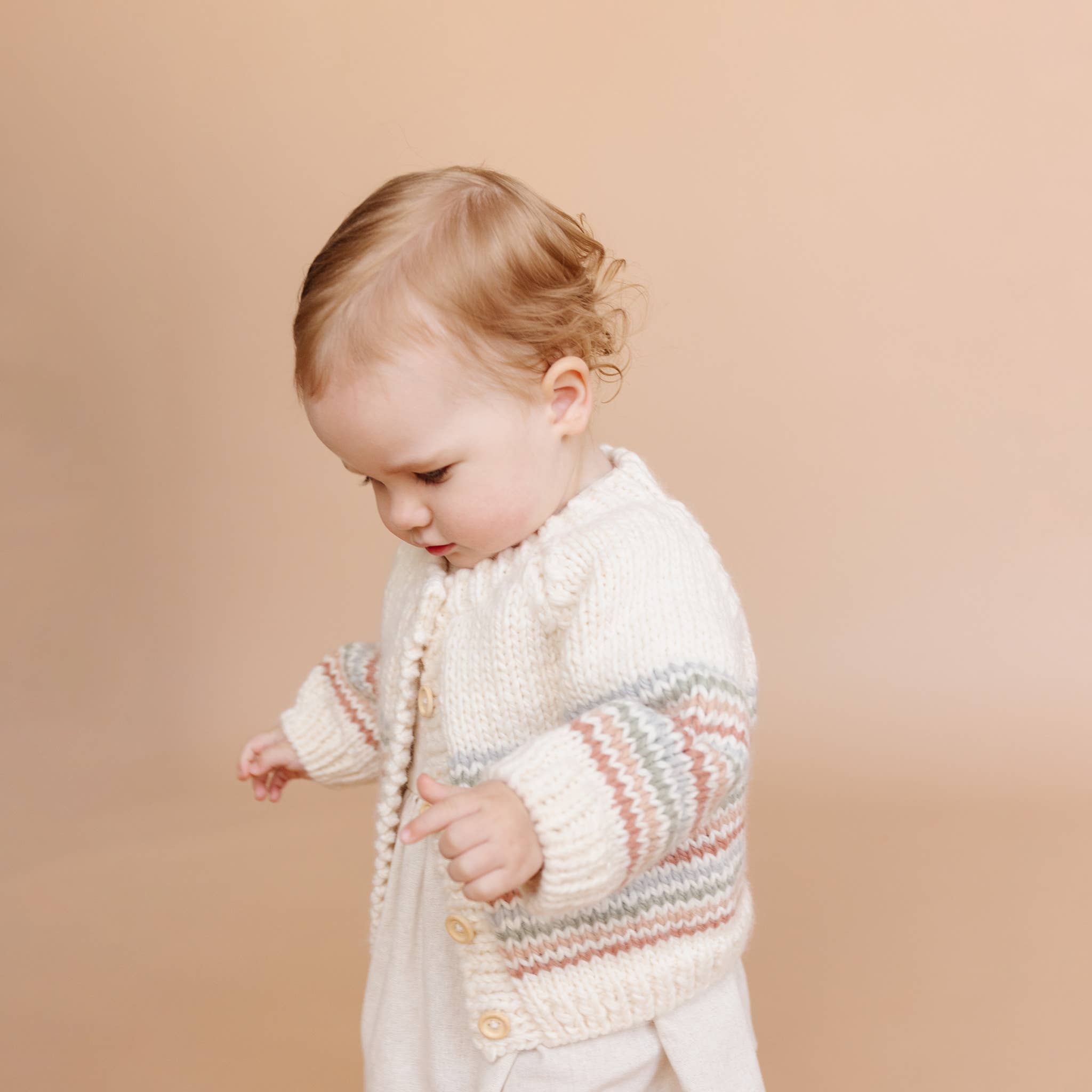 The Blueberry Hill - Stripe Cardigan Pastel | Kid & Baby Sweater Fall Spring: S; 12-24m