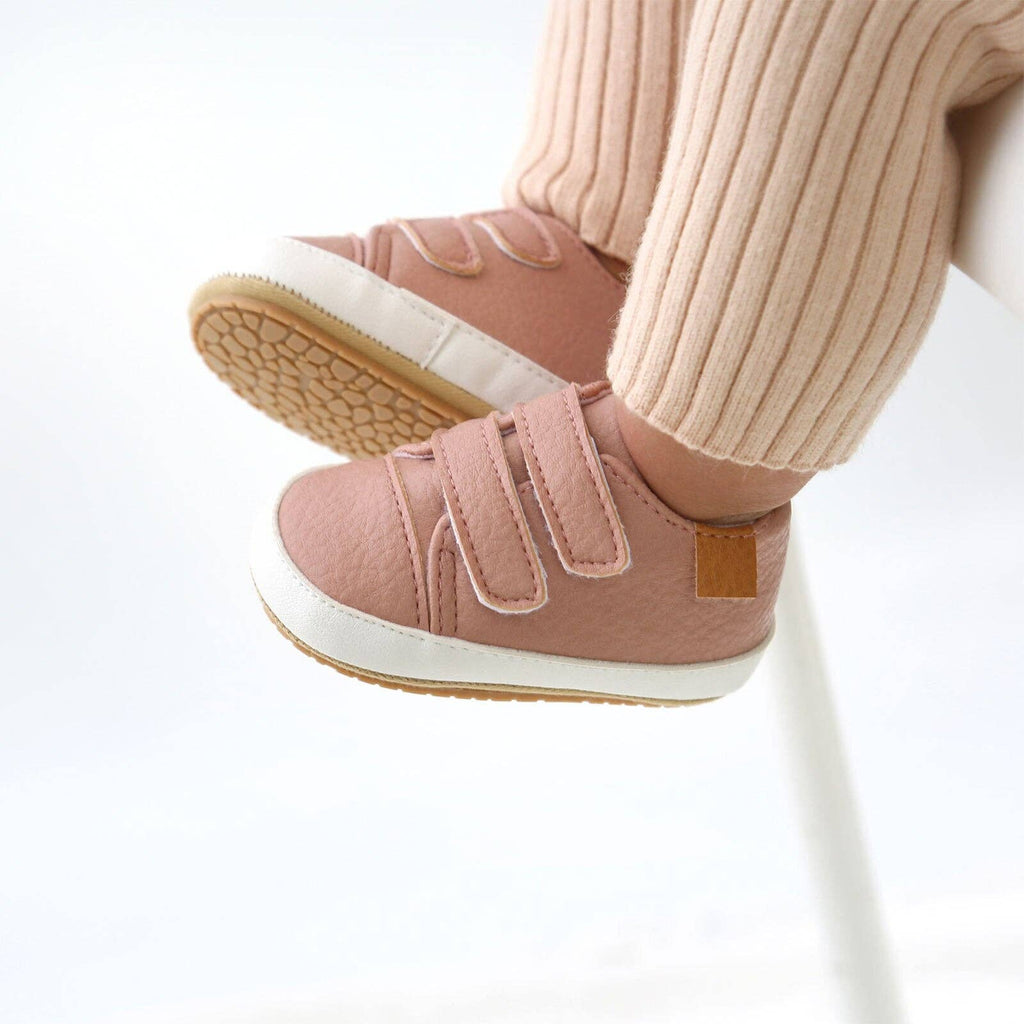 Urban Tots - Velcro Sneaks - Dusty Pink: 3-6m