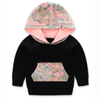 Fennco Styles - Black-Pink Baby Hoodie, Pants & Headband: 18-24m