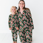 Kiki + Lulu - Rustic Blooms Ribbed Toddler/Big Kid Pajamas: 2T