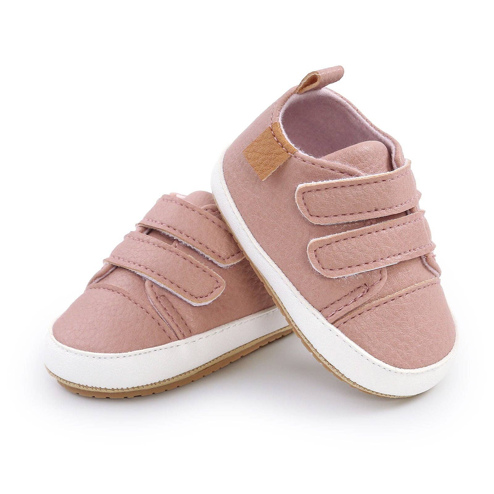 Urban Tots - Velcro Sneaks - Dusty Pink: 6-12m