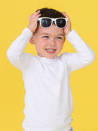 RuffleButts + RuggedButts - Boys White Long Sleeve Rash Guard
: White / 3T