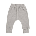 Finn + Emma - Baby cuffed pants | heather organic :  6-9m