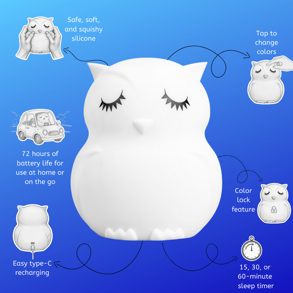 LumiPets® Opal the Owl Night Light