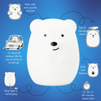 LumiPets® Benny the Bear- Children's Touch Night Light