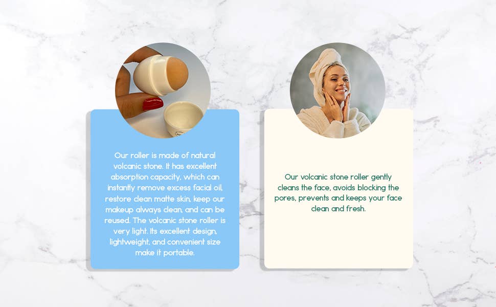 BeNat - Volcanic Stone Oil-Absorbing Face Roller