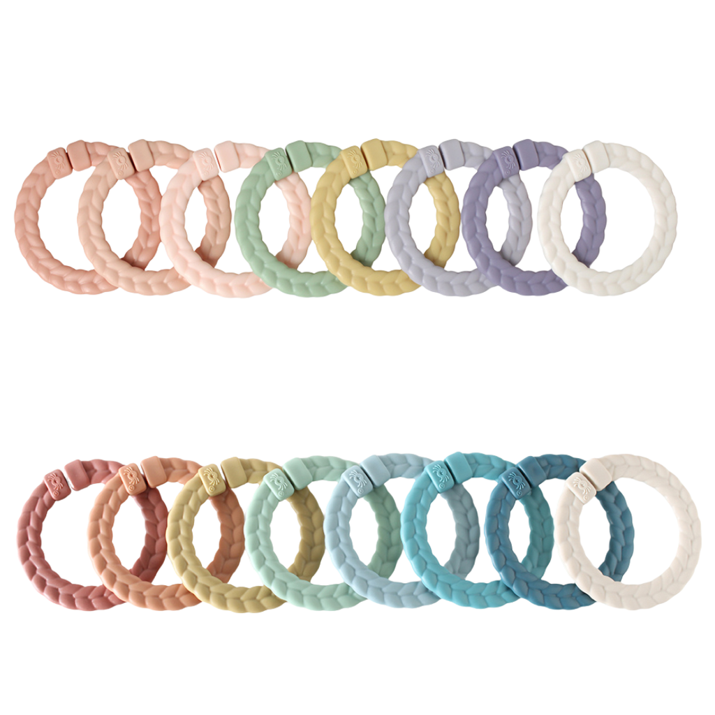 Itzy Ritzy - Bitzy Bespoke Itzy Rings™ Linking Ring Set: Rainbow