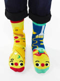 Pals Socks - Pizza & Pasta Mismatched Food Socks: Adults