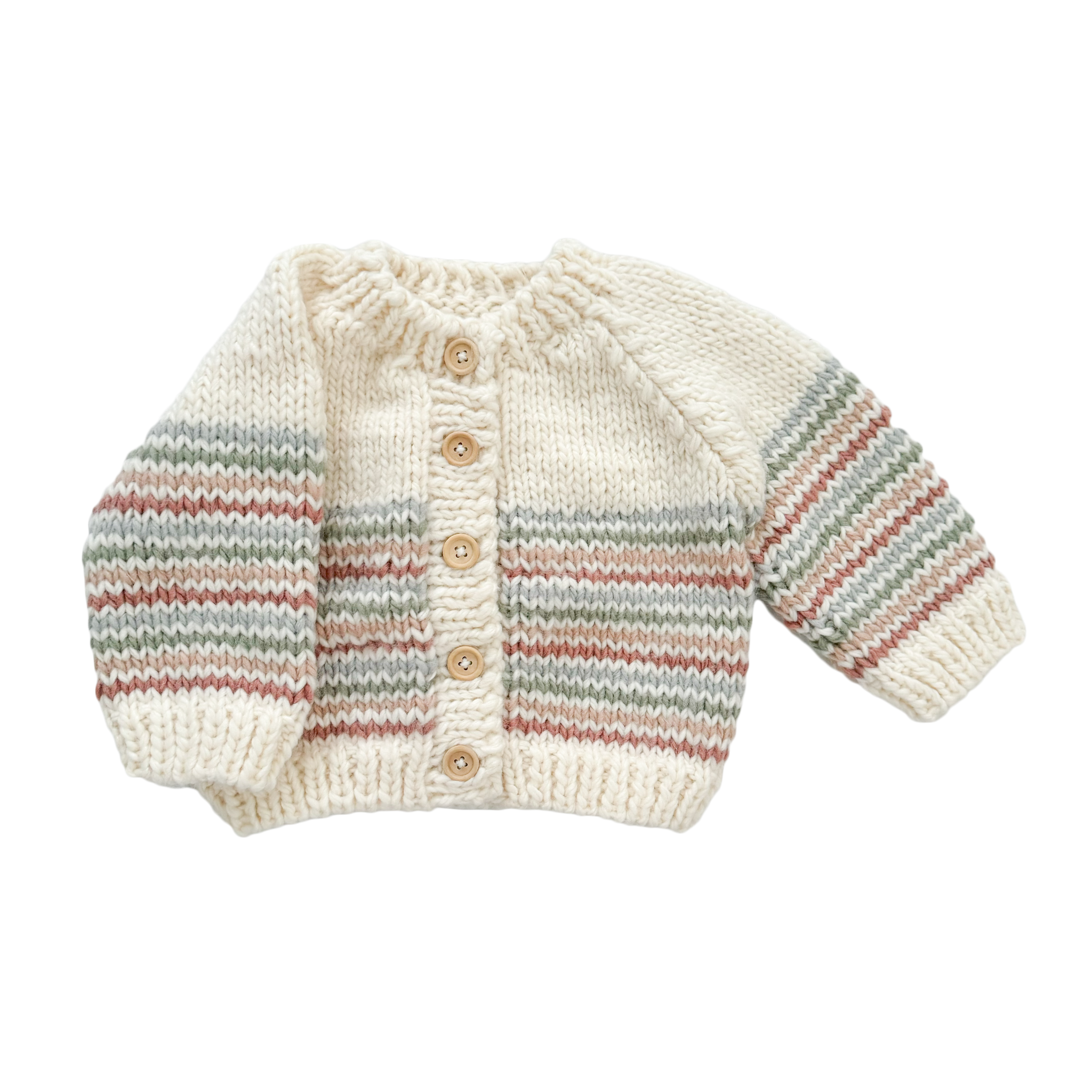 The Blueberry Hill - Stripe Cardigan Pastel | Kid & Baby Sweater Fall Spring: S; 12-24m