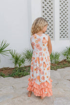 Tiered Terra Cotta Ruffle Dress