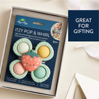 Itzy Ritzy - Itzy Pop & Whirl™ - Bath + Travel Toy: Strawberry