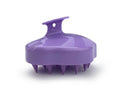 Lemon Lavender - Love your Locks Wet & Dry Scalp Massager - Purple with soft silicone bristles designed for gentle scalp stimulation and soothing, ideal for mom life essentials.