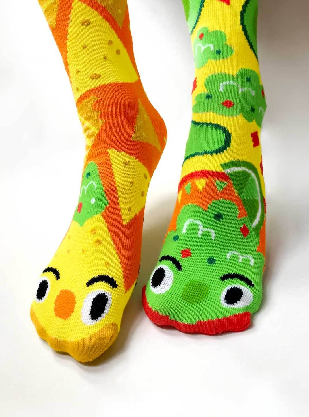 Pals Socks - Chips & Guac Mismatched Socks: Adult