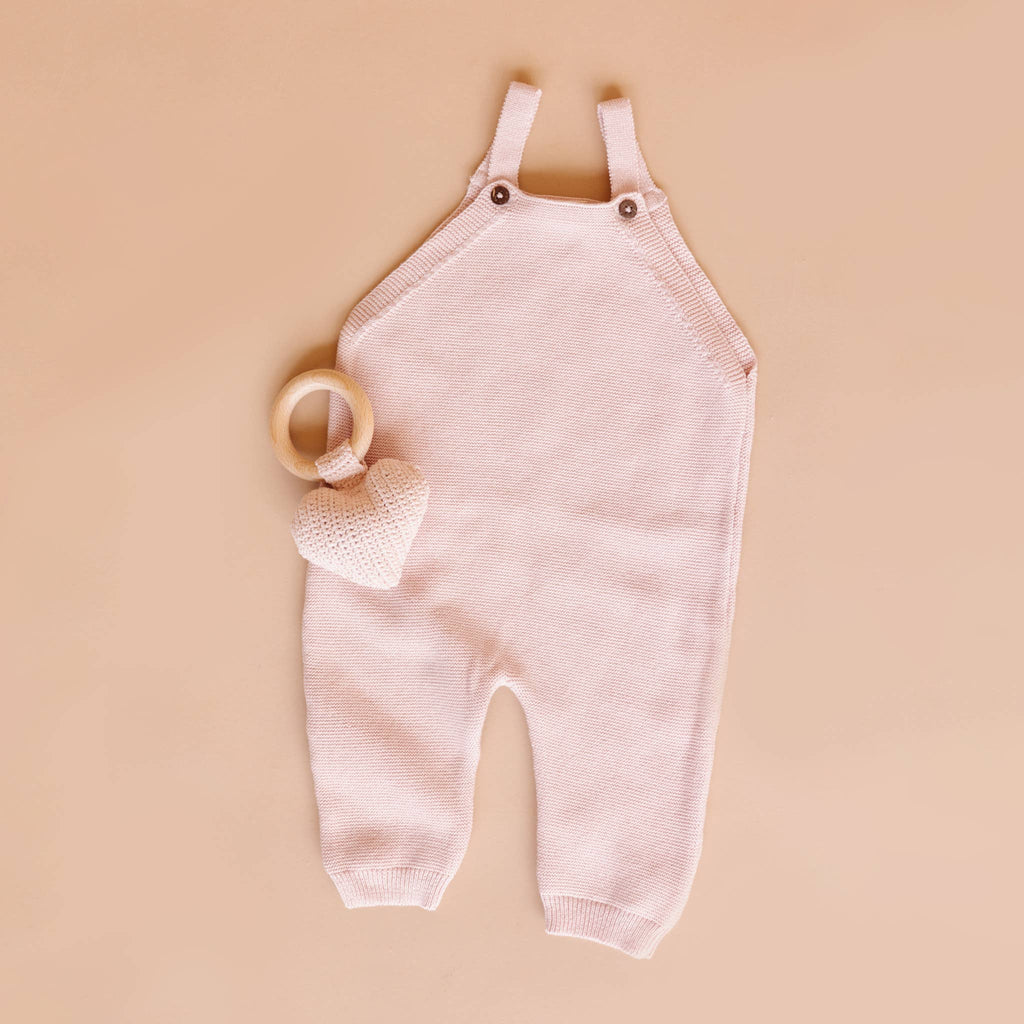 The Blueberry Hill - Overalls Blush Baby Gift Embroidery Blanks Spring Summer: 3-6M