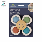 Itzy Ritzy - Itzy Pop & Whirl™ - Bath + Travel Toy: Strawberry