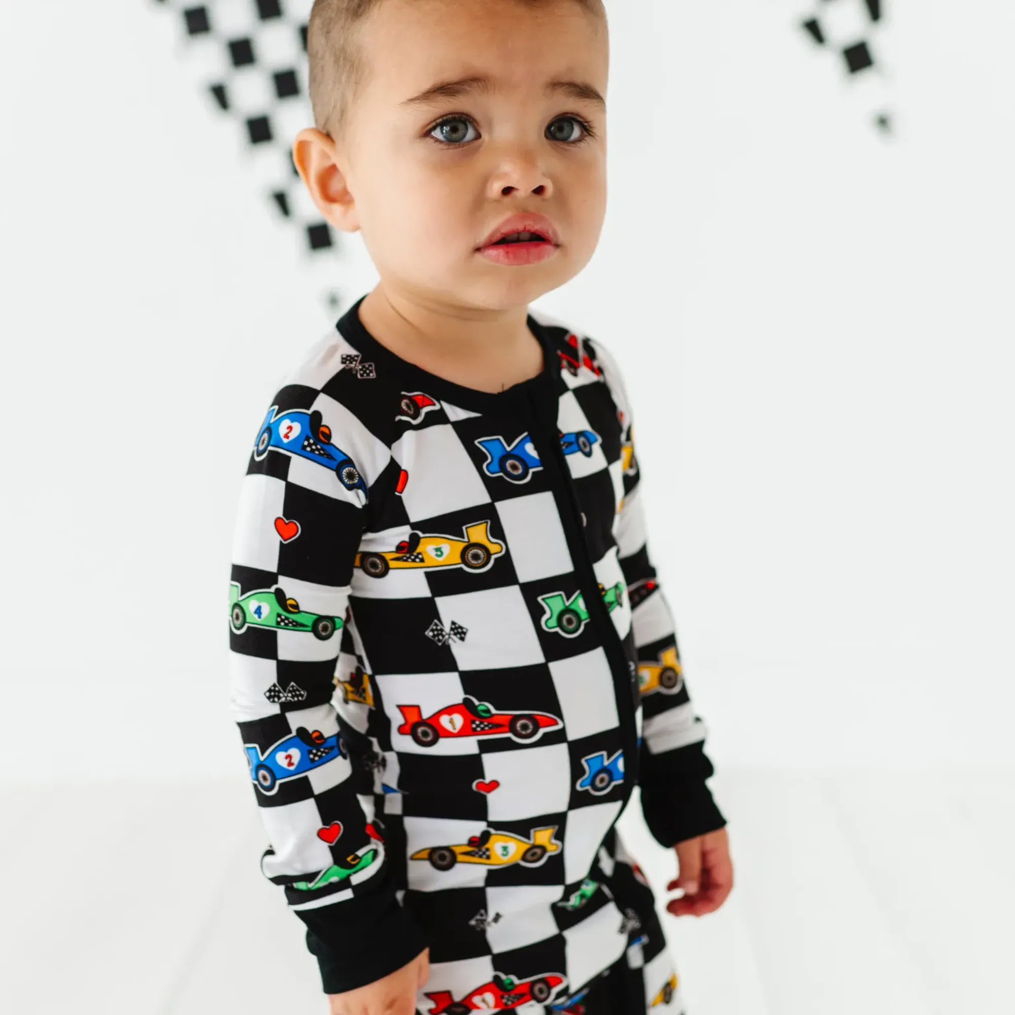 Kiki + Lulu - Racecar Convertible Footies: 18-24m